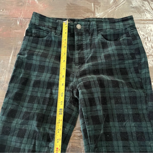 Velvet straight leg plaid pant - Picture 3 of 8